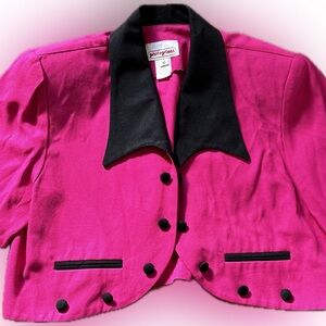 Perceptions Pink and Black Blazer